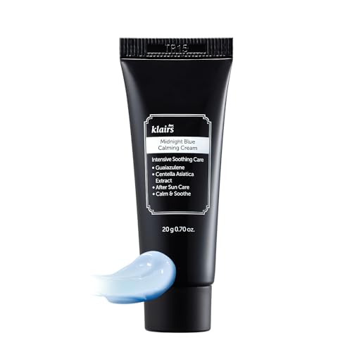 DearKlairs Midnight Blue Calming Cream - Sensitive Skin Moisturizer 0.7oz