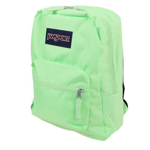 JanSport Cross Town Backpack 17" x 12.5" x 6" - Simple Bag for Everyone with 1 Main Compartment, Front Utility Pocket - Premium Class Accessories - Mint Chip