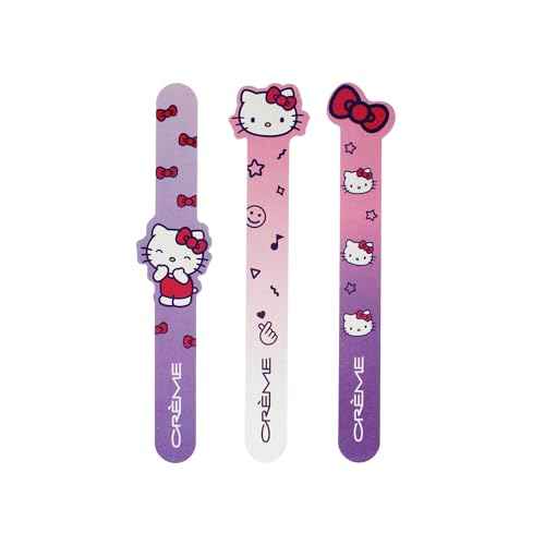 The Cr?me Shop X Hello Kitty Smooth Perfection Nail Files Nail Files for Natural Nails, Nail Tools (Set of 3)