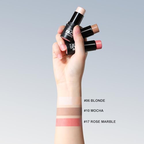 FOCALLURE 3-Pc Cream Contour Stick Set - Blush, Bronze & Highlighter