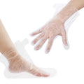 Disposable Paraffin Wax Liners for Hands & Feet - 200 Pack Spa Gloves & Booties