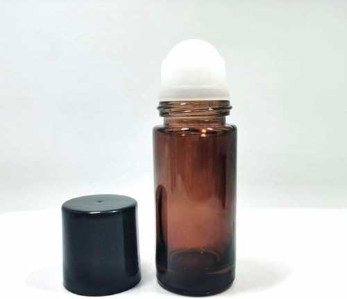 Zenarao 2Pcs 50ml Glass Roller Bottles for Essential Oils