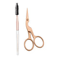 Tweezerman Rose Gold Eyebrow Scissor and Eyebrow Brush