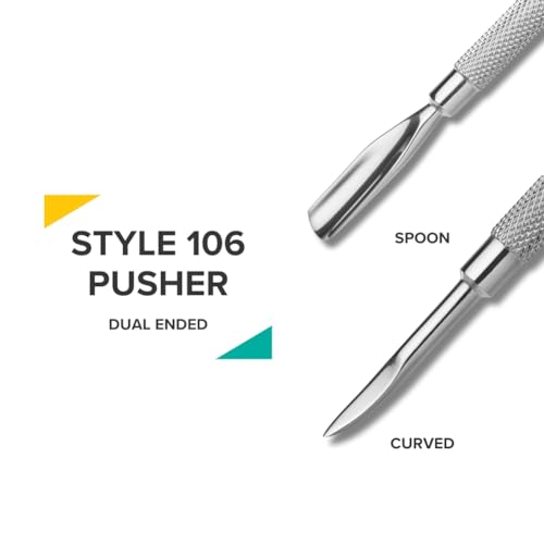 Rui Smiths Style 106 Dual-Ended Stainless Steel Cuticle Pusher & Scraper