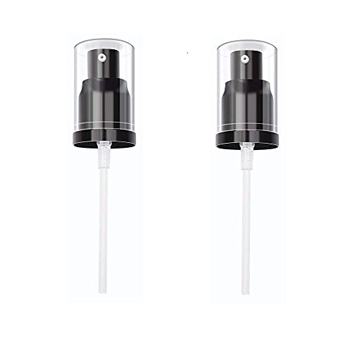 2PCS Replacement Press Cover Air Pump For Maybelline Fit Me Matte + Poreless Liquid Foundation Makeup Base (Black)
