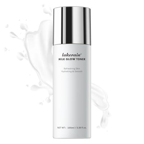 Milk Glow Toner for Face - Deep Hydrating Milky Facial Toner with Niacinamide, Refreshing Skin, Moisturizer & Smooth, Ordinary Toner Skin Care, Cruelty Free, Vegan (100ml)
