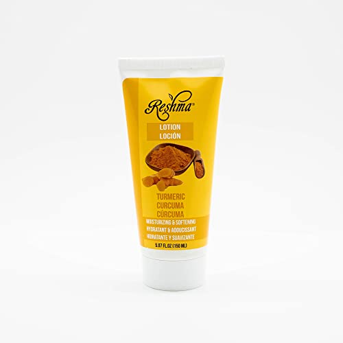 Reshma Beauty Turmeric Lotion, Face & Body Lotion for Normal to Dry Skin, Infused with Turmeric Extract, Moisturizes and Soothes Skin, 5.07 fl oz, Pack of 1