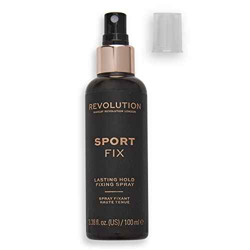 Makeup Revolution Sport Fix Fixing Spray, Fit & Flawless, for Long Lasting Makeup, Vegan & Cruelty-Free, 3.38 Fl Oz