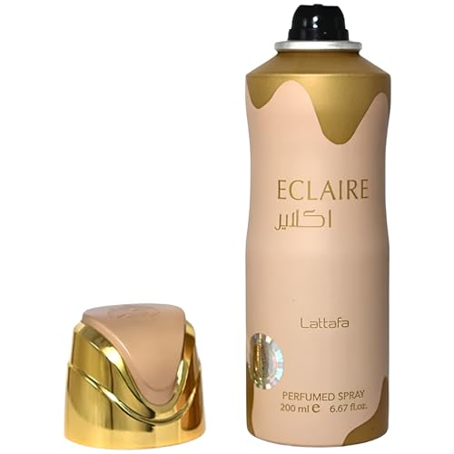 Lattafa Eclaire Deodorant Spray for Women 6.67 Fl Oz - Gourmand Floral Scent