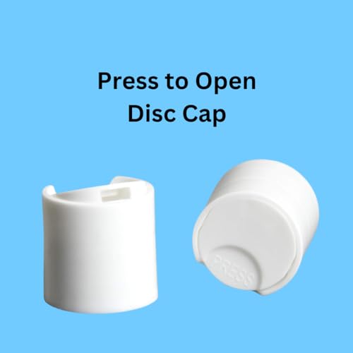 8oz Squeeze Bottles with Disc Cap (2-Pack) - Leak-Proof Travel