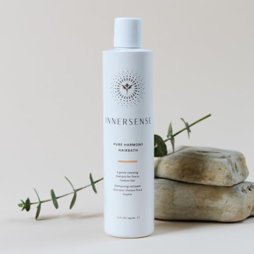 INNERSENSE Organic Pure Harmony Hairbath Shampoo - 10oz, Gentle, Nourishing, For All Hair Types