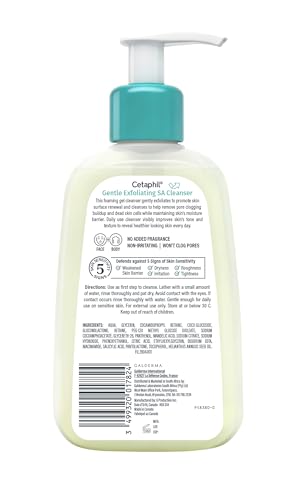Cetaphil SA Gentle Exfoliating Face Wash, 8 fl oz