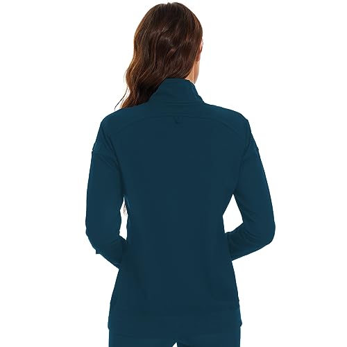 Meanzoo Women's Scrubs Jacket Zip Front Warm-up Jacket
