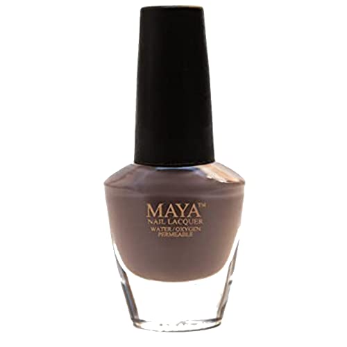 MAYA Cosmetics Halal Breathable Quick Dry Nail Polish, Vegan and Cruelty Free, Oxygen & Water Permeable Nail Lacquer, Non Toxic Gentle On Nails, Barely There