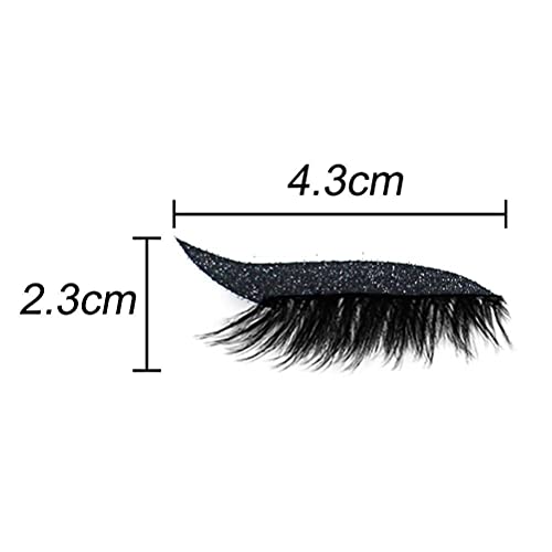 Gazaar Reusable Eyelash Stickers, 4 Pair 7 Colors