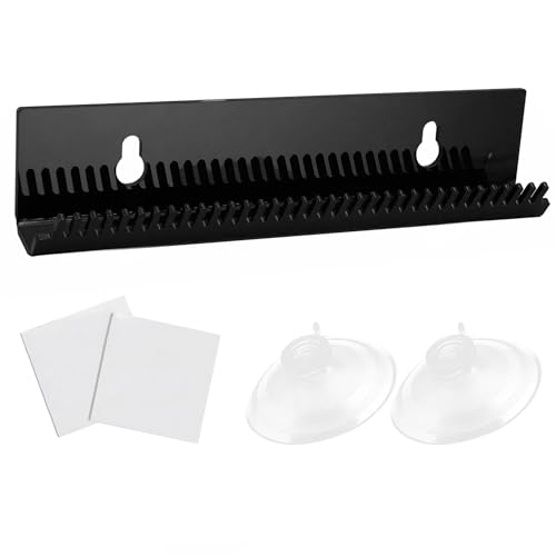 Black Hair Extension Holder Rack with Suction Cups for Wefts & Clips - AIHOPESTO