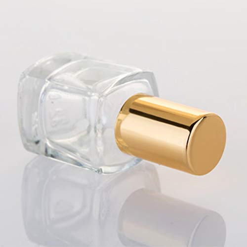 5ml Glass Essential Oil Roller Bottles, 10pcs Gold