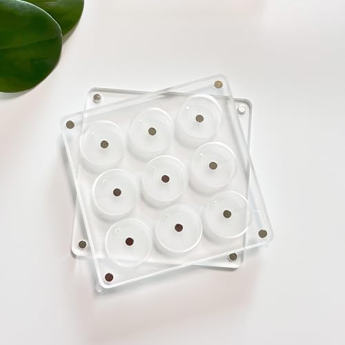 New Empty Acrylic DIY Your Own Magnetic Eyeshadow Palette All Transparent Elegant Eye Shadow Makeup Palette Make-up mixing palettes sold empty 26mm*9 holes