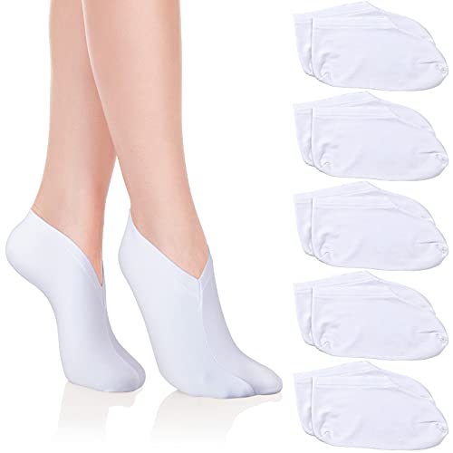 Moisturizing Spa Socks for Dry Feet, 5 Pairs Cotton Overnight