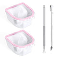 Yokilly 4-Piece Nail Soaking Bowl Set - Gel Polish & Dip Powder Remover Kit