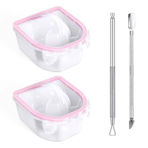 Yokilly 4-Piece Nail Soaking Bowl Set - Gel Polish & Dip Powder Remover Kit