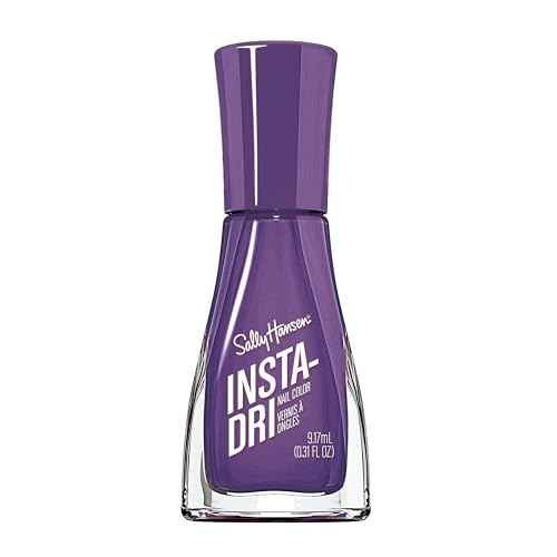 Sally Hansen Insta-Dri Nail Polish | Quick Dry, Long Lasting, Streak-Free Shine | Opaque, Shiny | 484 Mind Blending | Dark Purple Nail Color