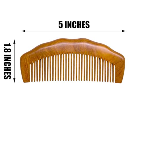 The Moreinday Wooden Comb with Fine Tooth for Men Wood Comb Sandalwood Comb Hair Comb for Women