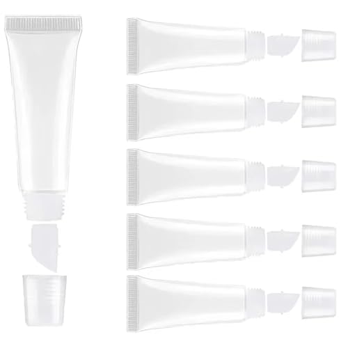 20pcs Empty Lip Gloss Tubes 10ml & 15ml Refillable DIY