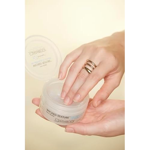 GIOVANNI Wicked Texture The Definition Of Pomade - Styling Hair Pomade, Helps to Shape Hair & Smooth Texture, Water Based Pomade that Washes Out Easily, Vegan, Paraben Free, Color Safe - 2 Oz
