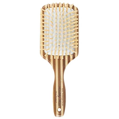 Olivia Garden Healthy Hair Eco-Friendly Bamboo Ionic Massage Hair Brush HH-4 (Paddle Large)