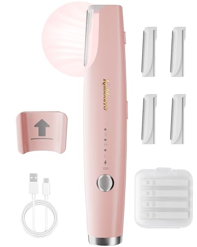 Sonic Dermaplaning Tool for Women - Rechargeable with 3 Speeds & LED