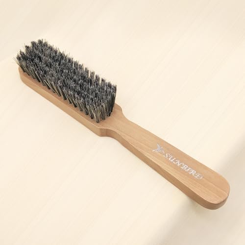 SUNBIRD Men's Beard Brush with Boar Bristles, Soft Beard Brush for Styling & Daily Grooming, Slick Back Hair Brush for Smooth & Shiny Hair, 3 Models to Choose From