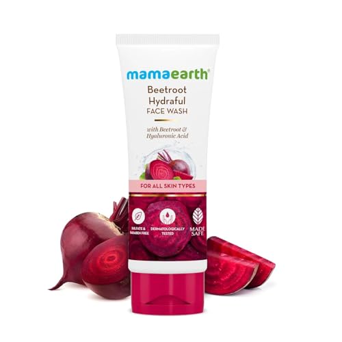 MAMAEARTH Beetroot Face Wash | 3.38 fl oz (100ml)
