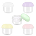 20ml Travel Containers - 5 Pack Portable Jars for Creams & Lotions