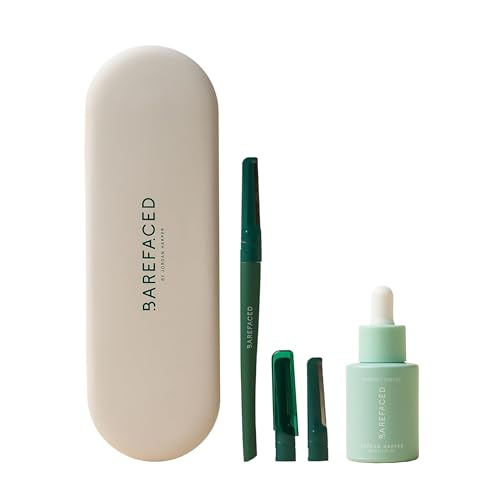 Women's Facial Shaving Kit with Reusable Razor & Conditioning Oil for Smooth Skin