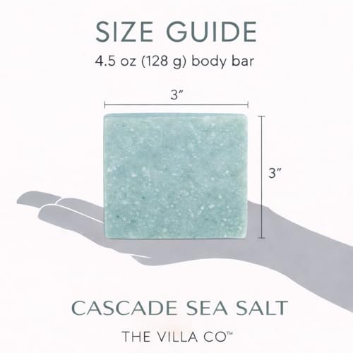 Cascade Sea Salt | 4.5oz Exfoliating Body Bar for Men | Artisan Made in USA | Natural Ingredients | Sea Salt | Refined in Simplicity