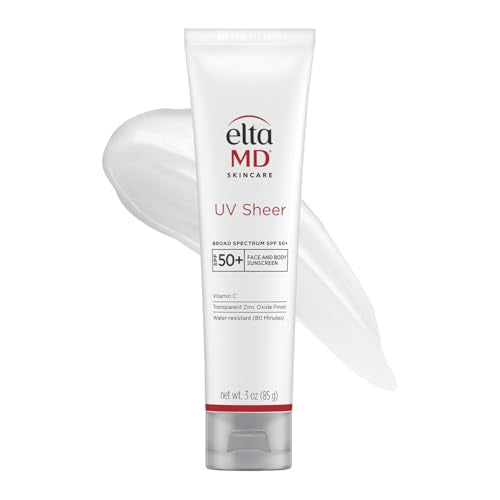 EltaMD UV Sheer SPF 50+ Sunscreen with Zinc Oxide 3 oz - Water & Sweat Resistant
