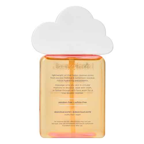 dearcloud Pore Detox Cleansing Oil ? Korean Cleansing Oil Makeup Remover for Face with Cica and Vitamin E (5 fl oz)