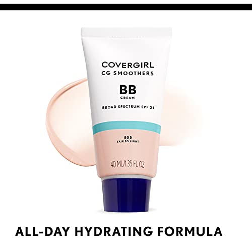 COVERGIRL Smoothers BB Cream, Lightweight, Light to Medium | Hydrating | SPF 21 | 1.35 Ounce | Pack of 2