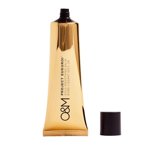 O&M Project Sukuroi Gold Smoothing Hair Balm, Anti Frizz, Flat Iron & Heat Protectant, Hair Styling Cream with Gold Pleasure Oil & Keratin, Australian Natural Ingredients, Cruelty-Free, 3.5oz