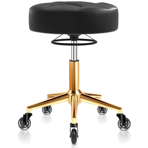 Rolling Stool 450lbs Heavy Duty - Height Adjustable w/ Wheels