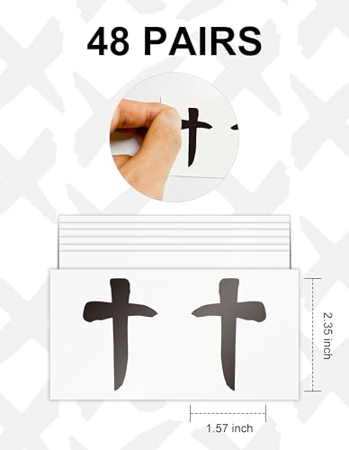 48 Pairs Eye Black Stickers for Sports & Parties