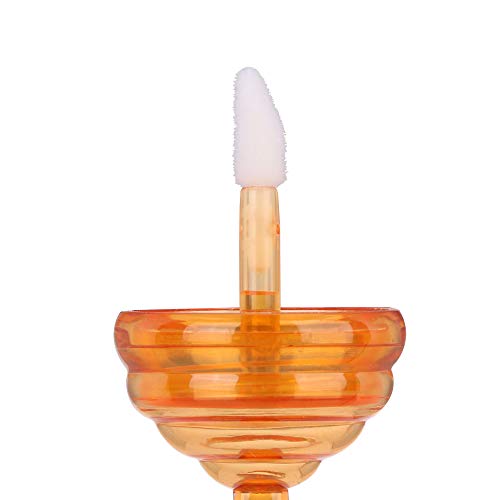 RONRONS 20 Pack 5.5ml (0.19oz) Honeycomb Shaped Clear Lip Gloss Tubes, Refillable Empty Lipgloss Containers for DIY Lipstick, Lip Balm, Cosmetics ? Amber Travel-Safe Design