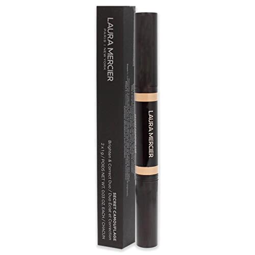 Laura Mercier Secret Camouflage Concealer Duo Stick - 3W Medium with Warm Undertones Women 2 x 0.3 oz