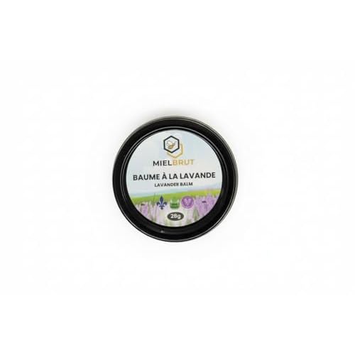 Beeswax balm - Lavender lip balm and hand salve skin moisturizer. Soothing Aromatherapy, Dry Skin Relief (1oz)