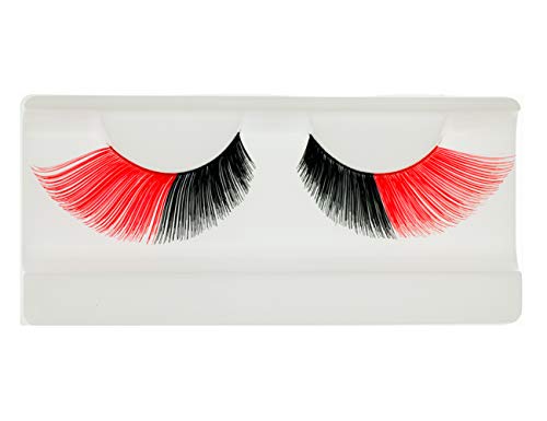 Red & Black False Eyelashes for Queen of Hearts Costume