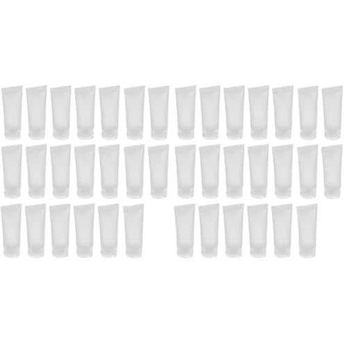 20PCS Emply Plastic Cosmetic Soft Tube Vial Bottles with Flip Cover Makeup Travel Sample Packing Storage Holder Container for Facial Cleanser(100ml/3.4oz) (Pack of 2)