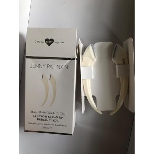 Jenny Patinkin Luxury Eyebrow Razor and Face Razor for Women, 2 Pcs Dermaplaning Razors for Facial Hair Removal, Eyebrow Hair Trimmer, Multipurpose Shaper, and Touch-Up Tool