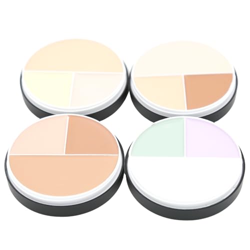 3-Shade Concealer Contour Cream Kit - Full Coverage Sculpting