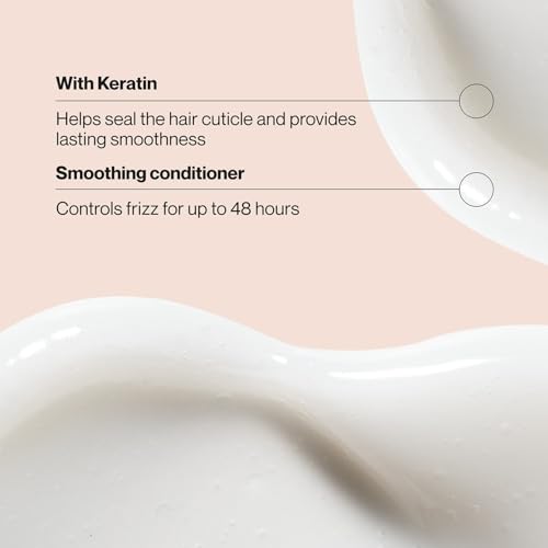 Suave Keratin Infusion Smoothing Conditioner 2-Size Bundle, Gentle Everyday Moisture for Smooth, Manageable Hair, 48H Frizz Control